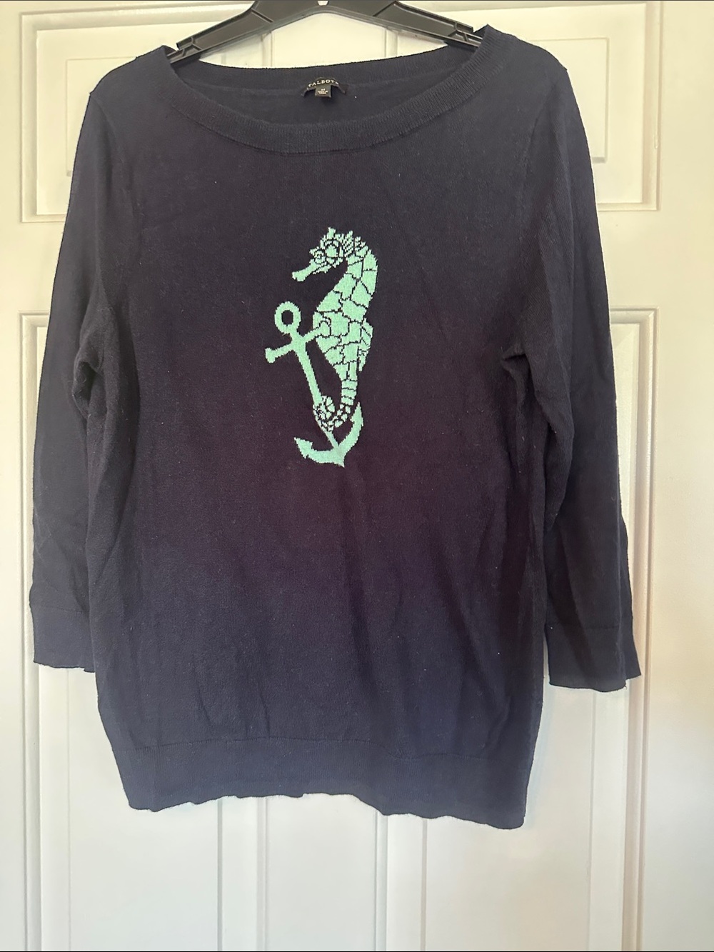 Talbots Dark Navy Crewneck Sweater